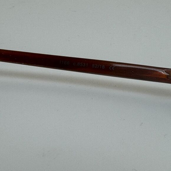 PRODESIGN DENMARK 1166 8531 52-18 Eyeglasses frames Teal brown yellow H14723 - Picture 6 of 8